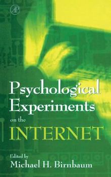 Hardcover Psychological Experiments on the Internet Book