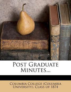 Paperback Post Graduate Minutes... Book