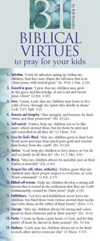 Cards 31 Biblical Virtues to Pray for Your Kids 50-Pack Book