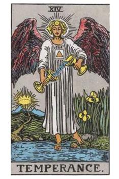 Tarot Notebook Journal - Temperance: Medium College Ruled for Your Daily Readings Illustrated with the Beautiful Rider-Waite tarot deck