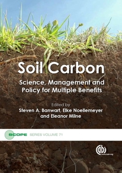 Paperback Soil Carbon: Science, Management and Policy for Multiple Benefits Book