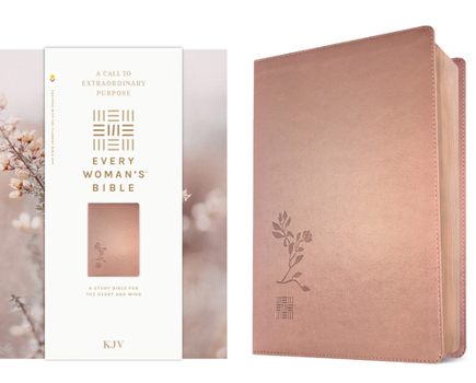 Imitation Leather KJV Every Woman's Bible, Filament Enabled (Leatherlike, Rose Gold, Red Letter) Book