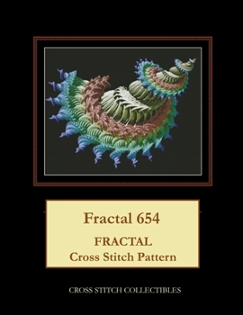 Paperback Fractal 654: Fractal Cross Stitch Pattern [Large Print] Book