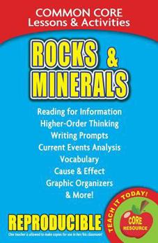 Common Core Lessons & Activities: Rocks and Minerals - Book  of the Common Core