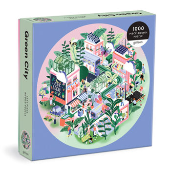 Misc. Green City 1000 Piece Round Puzzle Book