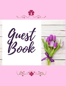 Hardcover Guest Book - Tulip Bouquet Book