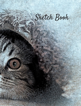 Sketch Book: Cat Themed - 120 Large Blank Page Sketchbook for Drawing, Painting, Sketching, and Creative Doodling