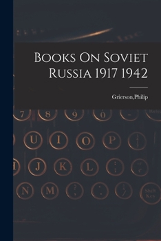 Paperback Books On Soviet Russia 1917 1942 Book