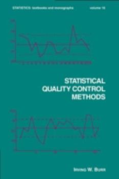 Hardcover Statistical Quality Control Methods Book