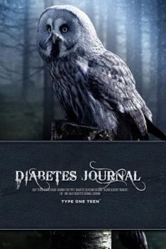 Diabetes Journal - Easy to Use Blood Sugar Logbook for Type 1 Diabetes (Glycemic Record / Blood Glucose Tracker) T1D - Owl Daily Diabetes Journal Logbook - Type One Teen