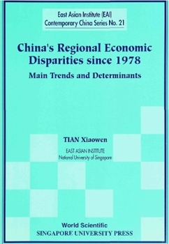 Paperback China's Regional Economic Disparities Since 1978: Main Trends and Determinants Book