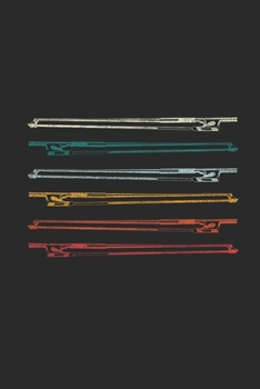 Violin Bow Retro: Violins Notebook, Blank Lined (6" x 9" - 120 pages) ~ Musical Instruments Themed Notebook for Daily Journal, Diary, and Gift