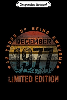 Composition Notebook: Classic 37th birthday gift men women Vintage December 1982  Journal/Notebook Blank Lined Ruled 6x9 100 Pages