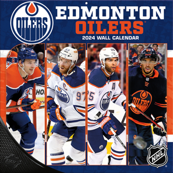 Calendar Edmonton Oilers 2024 12x12 Team Wall Calendar Book