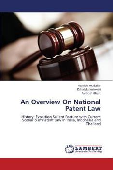 Paperback An Overview on National Patent Law Book