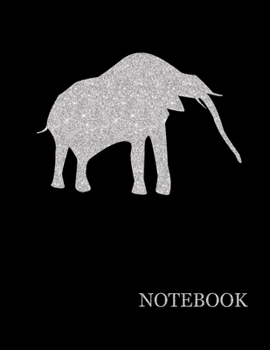 Paperback Brilliant Silver Mammoth Black Notebook- Brilliant Silver Mammoth Black Notebook Grid Sturdy High Quality Premium White Paper 8.5x11 100 pages- Notebo Book