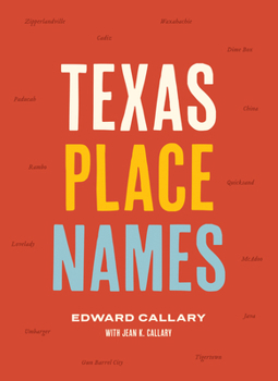 Hardcover Texas Place Names Book