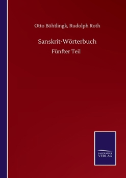 Paperback Sanskrit-Wörterbuch: Fünfter Teil [German] Book