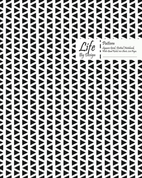 Paperback Traingle Pattern Square Grid, Quad Ruled, Composition Notebook, 100 Sheets, Large Size 8 x 10 Inch Black Cover Book