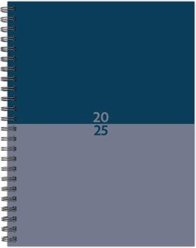 Spiral-bound Blue Duotone 2025 6.5 X 8.5 Softcover Weekly Planner Book
