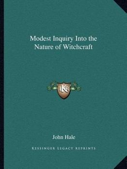 Paperback Modest Inquiry Into the Nature of Witchcraft Book