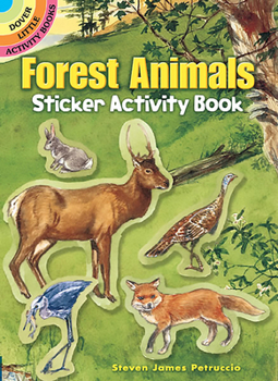 Paperback Forest Animals Sticker Activity Book [With Stickers] Book