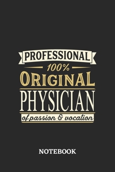 Professional Original Physician Notebook of Passion and Vocation: 6x9 inches - 110 graph paper, quad ruled, squared, grid paper pages • Perfect Office Job Utility • Gift, Present Idea