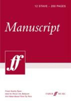 Paperback Manuscript A4 12-stave: (white Pad) Book