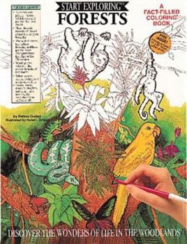 Paperback Forests Coloring Book