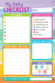 Paperback Kids' My Daily Checklist Note Pad Book