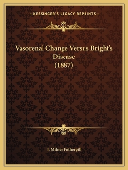 Vasorenal Change Versus Bright's Disease
