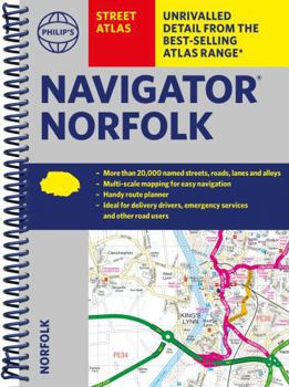 Spiral-bound Philip's Navigator Street Atlas Norfolk: Spiral Edition Book