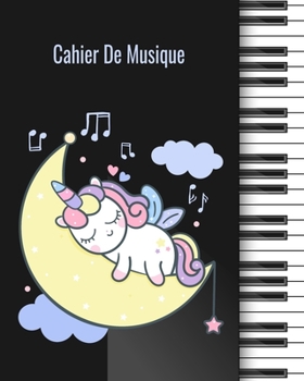 Paperback Cahier de Musique: Cahier de partitions - Papier manuscrit - 12 port?es par page, 60 pages, 20,32 x 25,4 cm / Piano / Fl?te ? bec / guita [French] Book