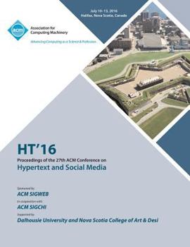 Paperback HT 16 27th ACM Conference on Hypertext & Social Media Book
