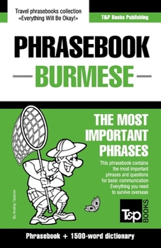 Paperback Phrasebook - Burmese - The most important phrases: Phrasebook and 1500-word dictionary Book