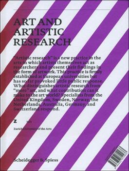 Hardcover Art and Artistic Research/Kunst Un Kunstlerische Forschung Book