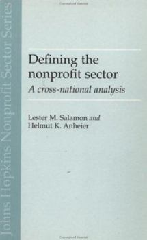 Paperback Defining the Nonprofit Sector: A Cross-National Analysis Book