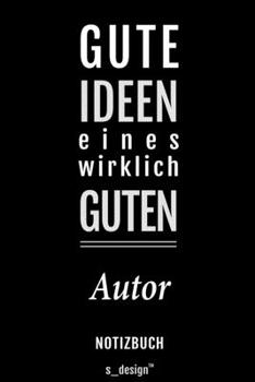 Notizbuch für Autoren / Autor / Autorin: Originelle Geschenk-Idee [120 Seiten liniertes blanko Papier] (German Edition)