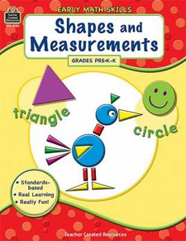 Paperback Shapes and Measurements, Grades PreK-K (Early Math Skills) Book