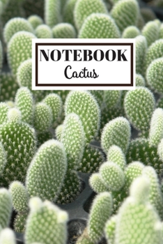 Cactus Notebook: Cactus Lover Journal Diary, 100 Pages, 6 x 9, Lined Paper With Cactus Watermark, Cactus Lover Gift