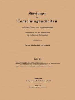 Paperback Mitteilungen Über Forschungsarbeiten: Auf Dem Gebiete Des Ingenieurwesens [German] Book