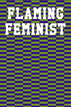 Flaming Feminist: Graph Paper Notebook 6”x9” 120 Pages