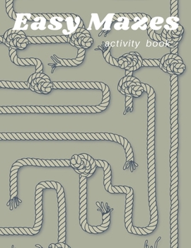 Easy Mazes book: activity book for kids and adults with calming graphics