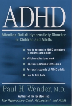 Hardcover Adhd: Attention-Deficit Hyperactivity Disorder in Children and Adults Book