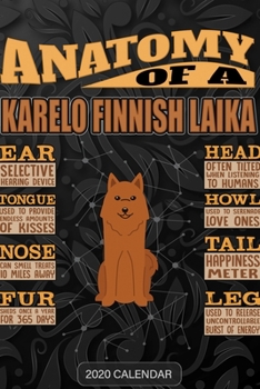 Anatomy Of A Karelo Finnish Laika: Karelo Finnish Laika 2020 Calendar - Customized Gift For Karelo Finnish Laika Dog Owner