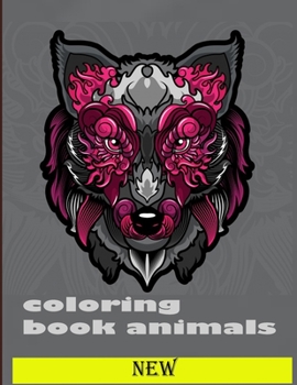 Paperback coloring book animals: An Adult and kids Coloring Book with Lions, Elephants, Owls, Dogs, Cats, and Many More Book