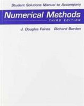 Paperback Student Solutions Manual for Faires/Burden S Numerical Methods, 3rd Book