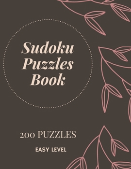 Paperback Sudoku Puzzles Book: 200 Large Print Puzzles, One Puzzle Per Page, Easy Sudoku Puzzles, Sudoku Puzzles with Solutions, Travel Puzzles Book, Book