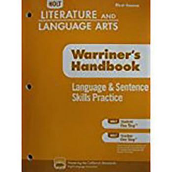 Paperback Holt Literature & Language Arts Warriner's Handbook: Language and Sentence Skills Practice Grade 7 First Course Book