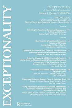 Paperback Functional Behavioral Assessment: A Special Issue of exceptionality Book
